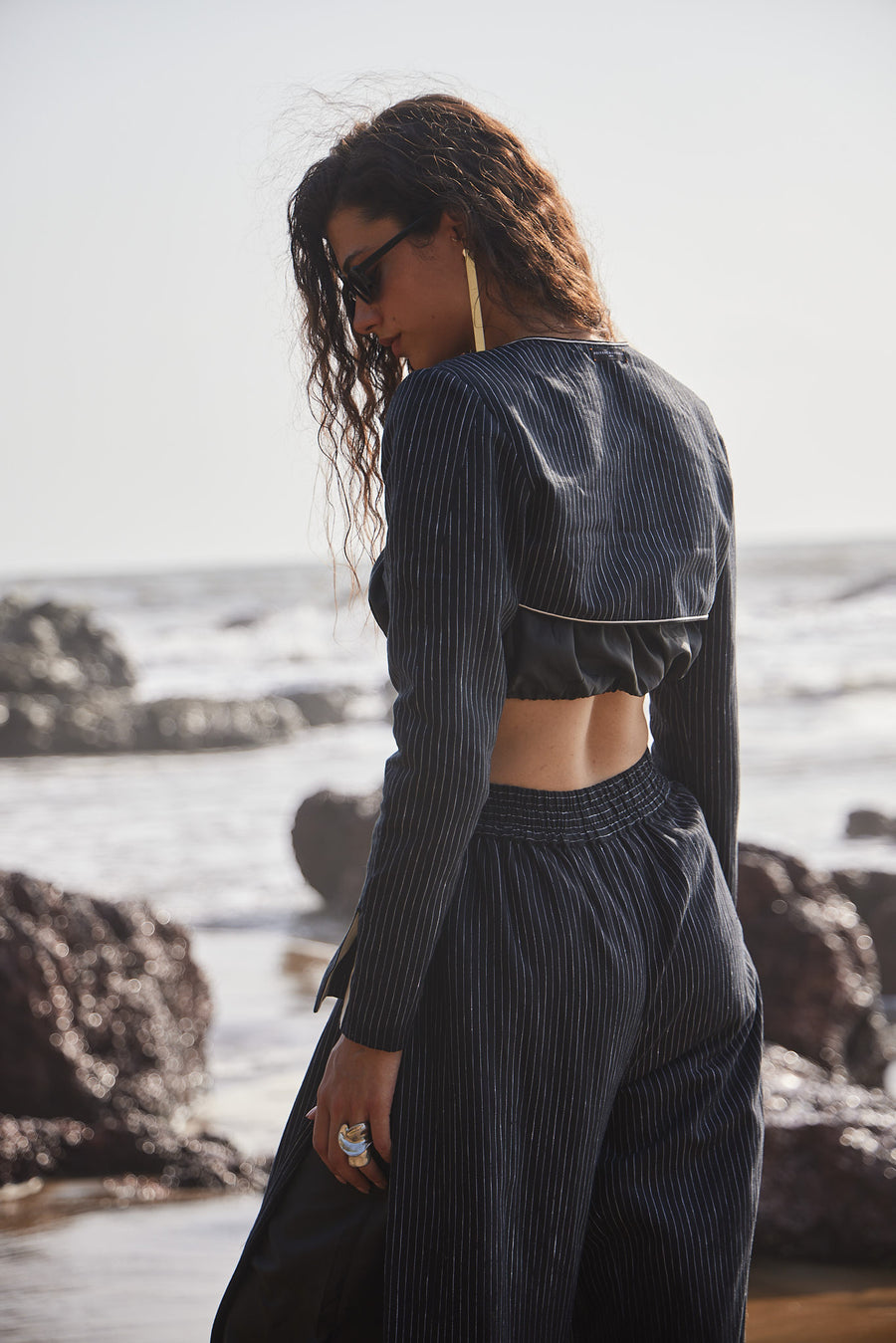 Striped linen Co-ord set