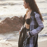 Linen Check Trench