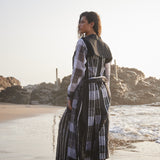 Linen Check Trench