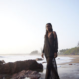 Long top & Middi black chain dress