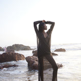 Long top & Middi black chain dress