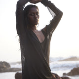 Long top & Middi black chain dress