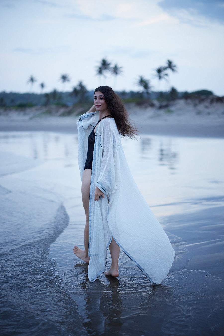 White Linen Kaftan