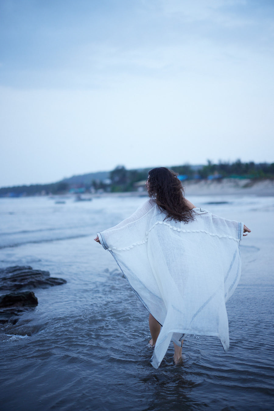 White Linen Kaftan