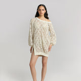 Oversized Lace Knit Pullover