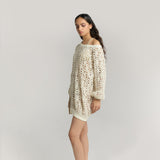 Oversized Lace Knit Pullover