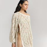 Oversized Lace Knit Pullover