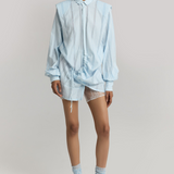 Structured Shoulder Check Shirt Dress