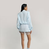 Structured Shoulder Check Shirt Dress