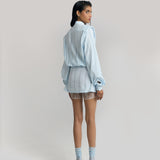 Structured Shoulder Check Shirt Dress
