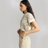 Lace Knit Crop Top