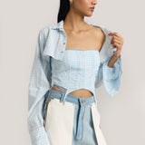 2 Piece Check Top