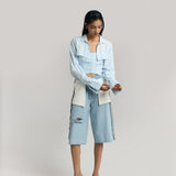 High Waist Ripped Jorts