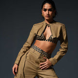Camel - Coloured Three-Piece Co-ord Set