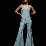 Jumpsuit with Neon Green Accent