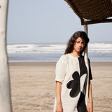 Asymmetric Contrast Dress