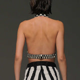 Checkered Crop Top
