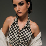 Checkered Crop Top