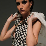 Checkered Crop Top