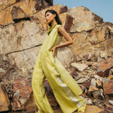 Lime green high-low co-ord