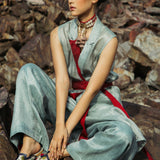Belted Gilet co-ord set