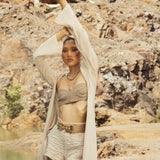 Ivory Knot Shrug