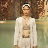 Ivory Knot Shrug