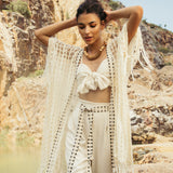 Natural Coloured Fringe Set