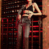 Stripe Blazer Set